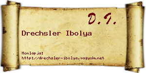 Drechsler Ibolya névjegykártya
